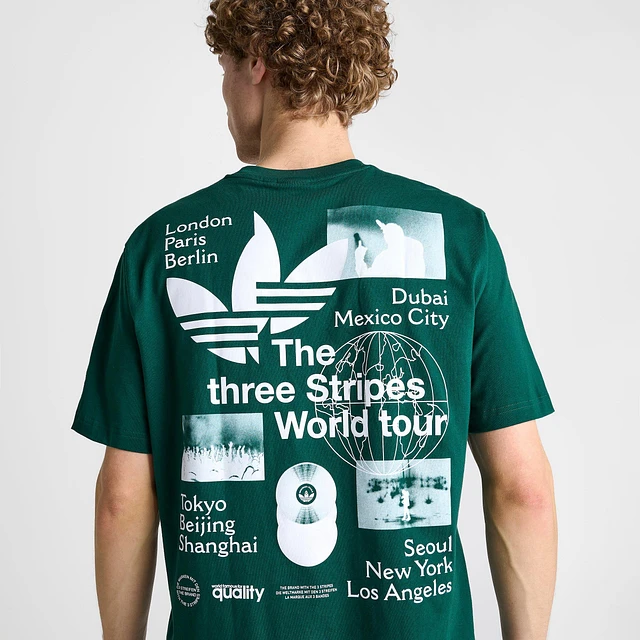 adidas Originals ワールドツアー ロゴ Tシャツ ADIDAS Men's adidas Originals World Tour Graphic T-Shirt