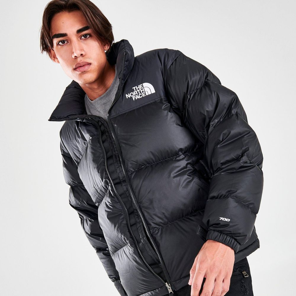 1996 retro nuptse jacket best sale black mens