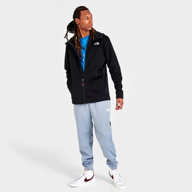 The north face woven discount panel mittelegi full zip hoodie