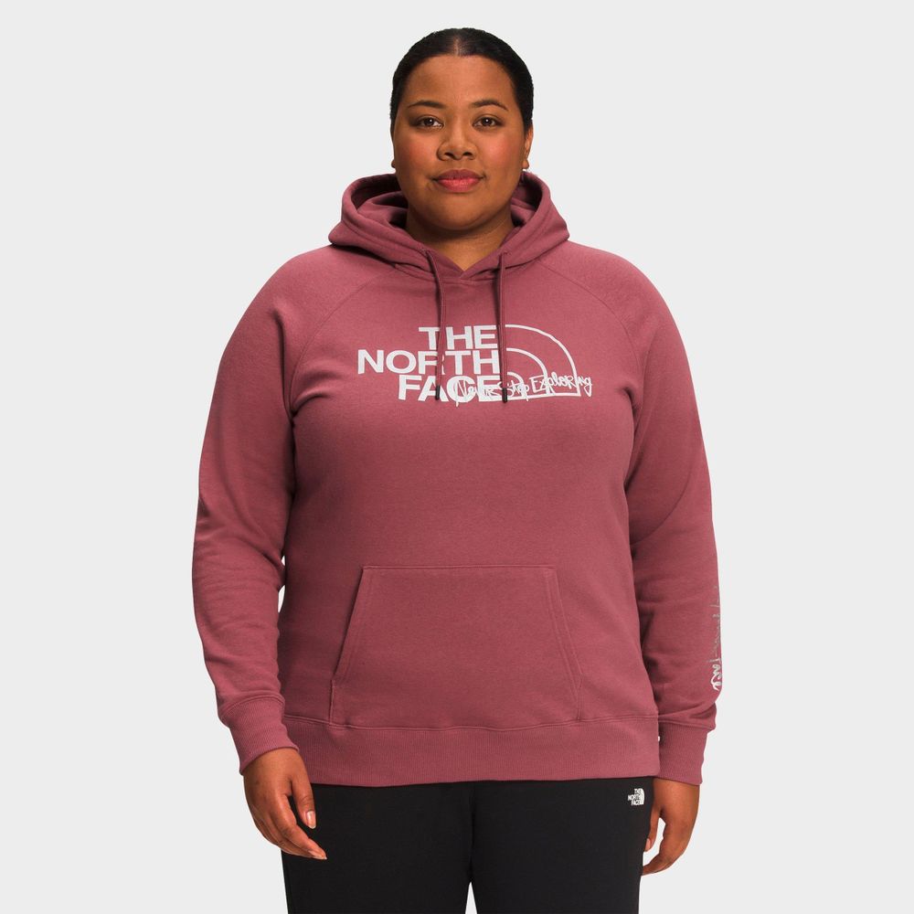 Womens red store north face hoodie