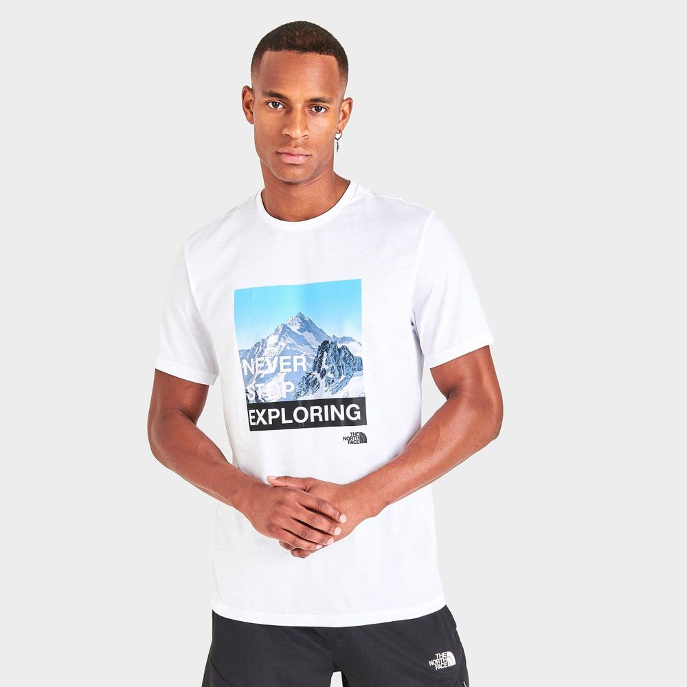 North face never hot sale stop exploring shirt