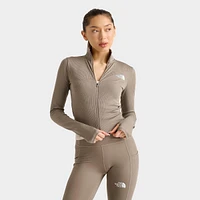 【THE NORTH FACE】 W'S VELUNA HOOD ZIP UP /追跡付 THE NORTH FACE INC Women's The North Face Ribbed Long-Sleeve