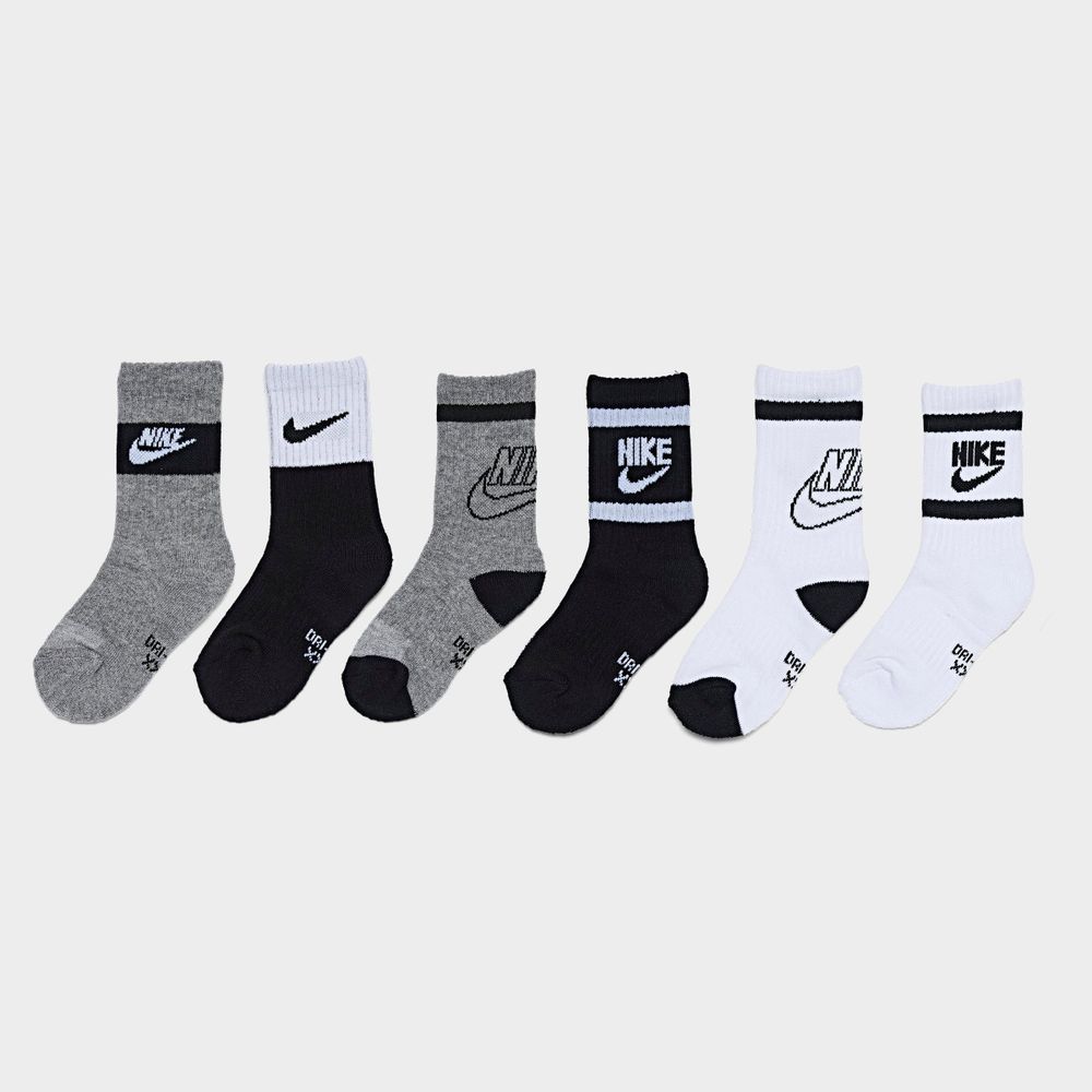 youth nike white crew socks