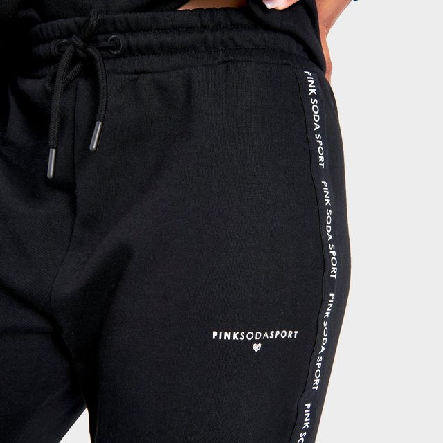 Pink soda black joggers hot sale