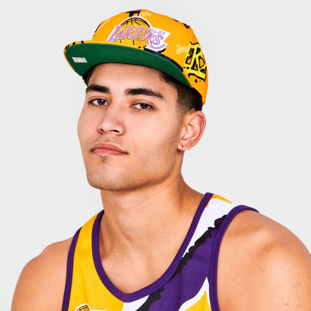 Lakers graffiti hot sale hat