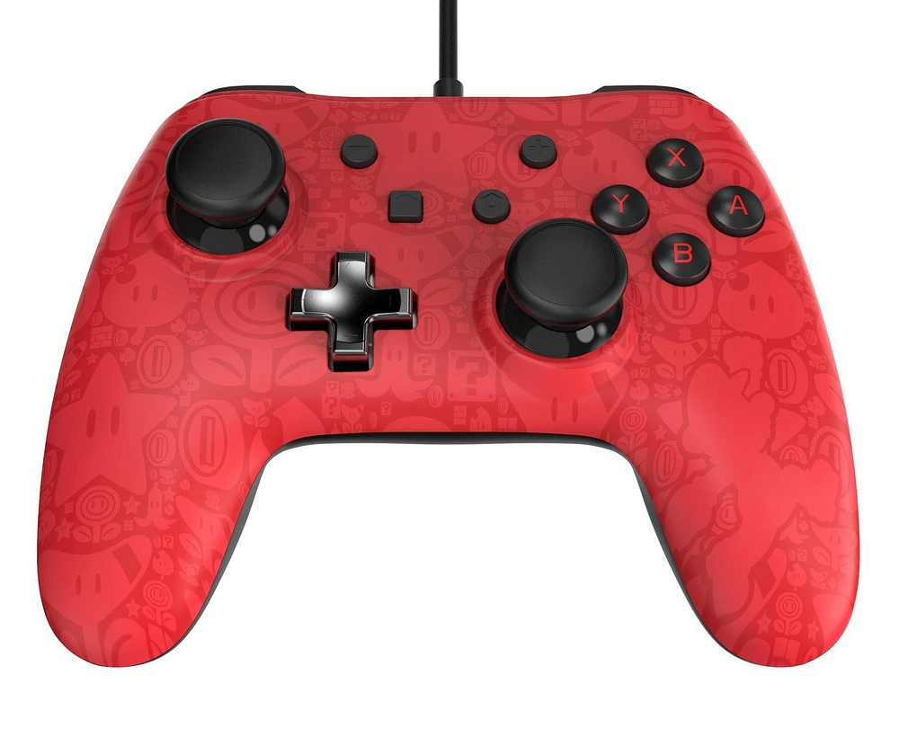 PowerA Wired Controller Plus for Nintendo Switch Super Mario Red 