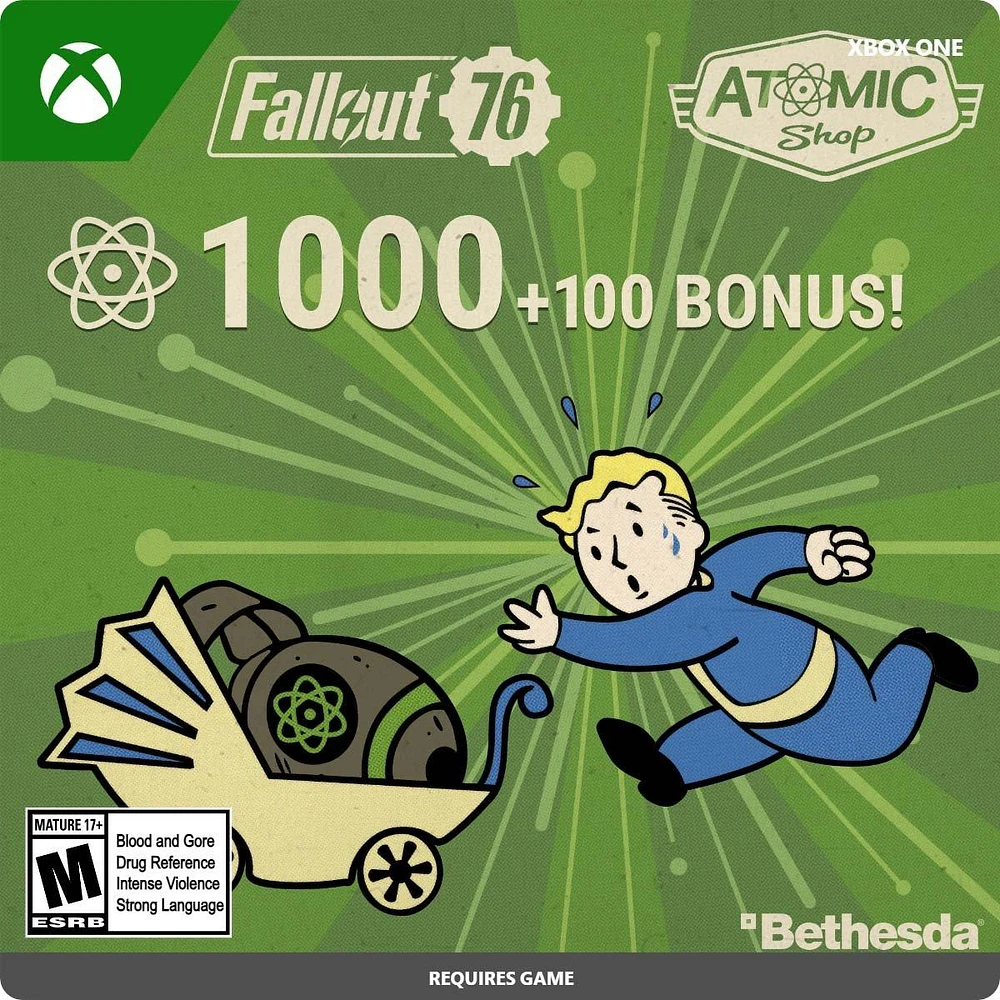 Bethesda Softworks Fallout 76 Atoms 1,000 - Xbox One | Hamilton Place