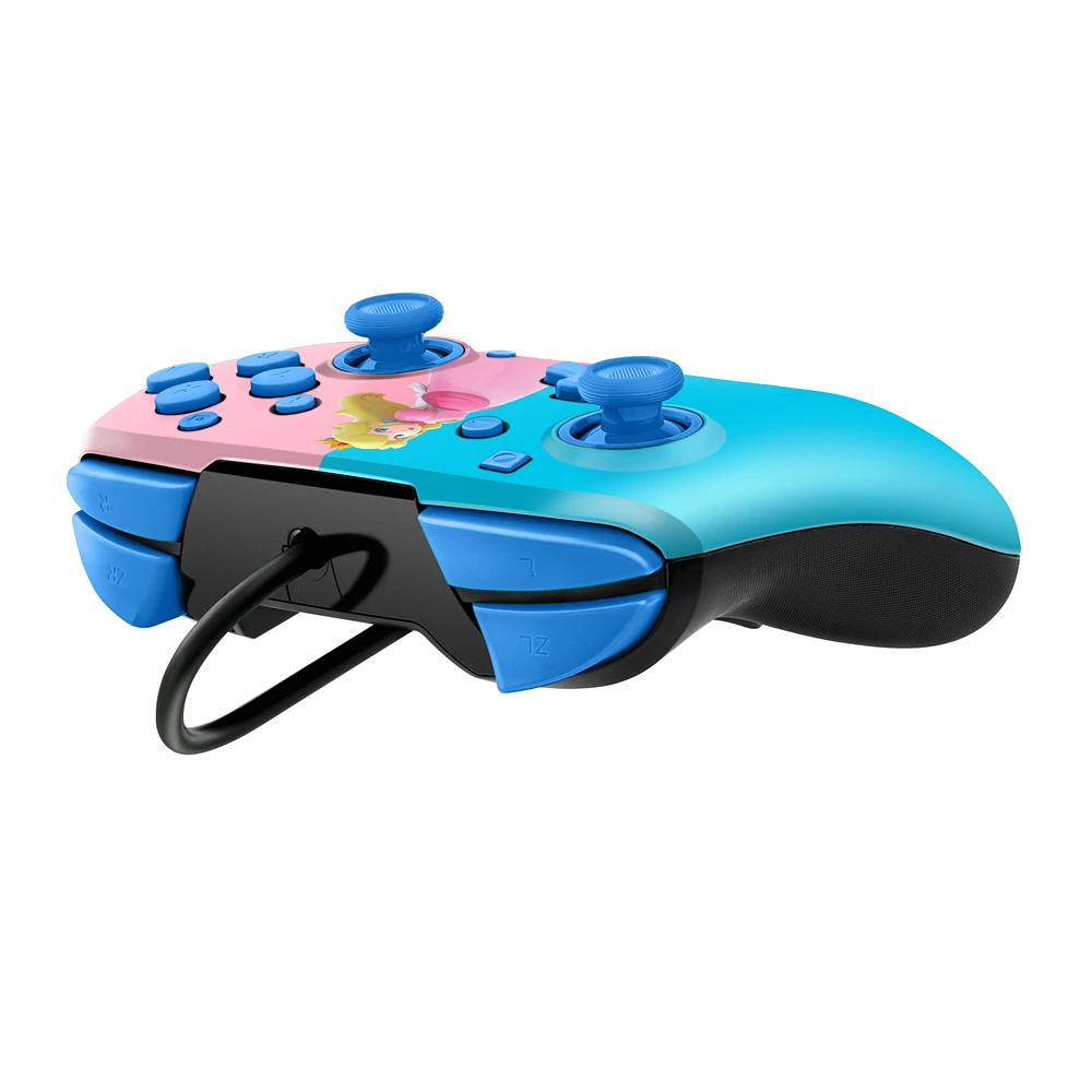 PDP Faceoff Deluxe Plus Audio Wired Controller Princess Peach 