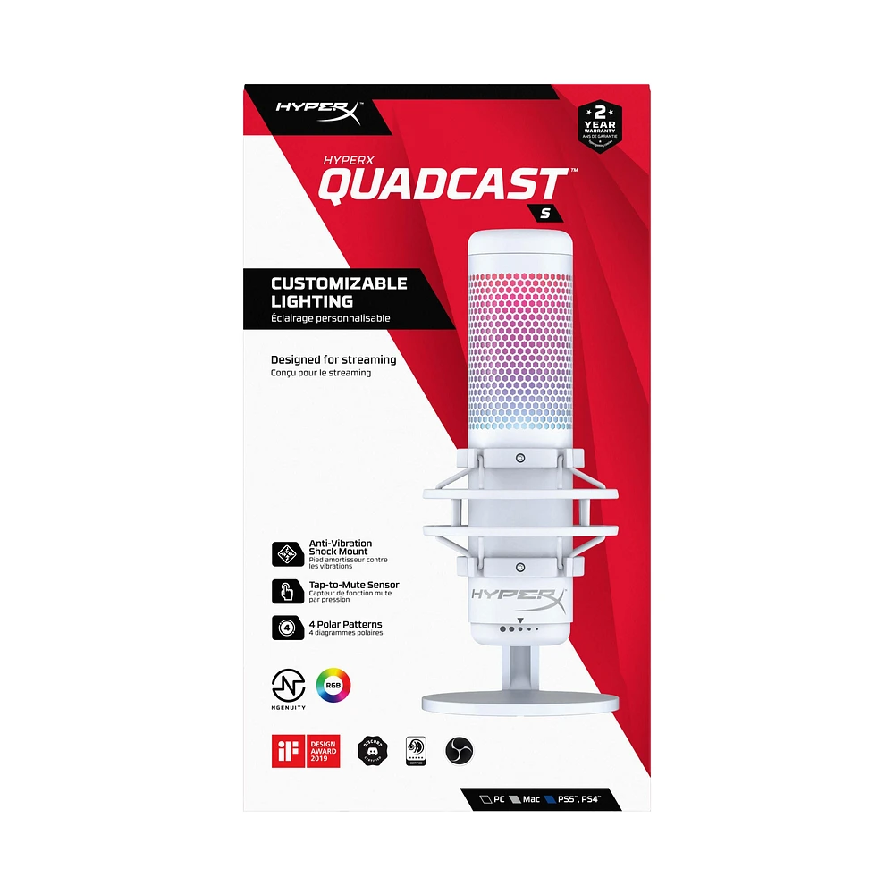 HyperX Quadcast S RGB USB Condenser Microphone | MainPlace Mall HyperX Quadcast S RGB USB Condenser Microphone | MainPlace Mall
