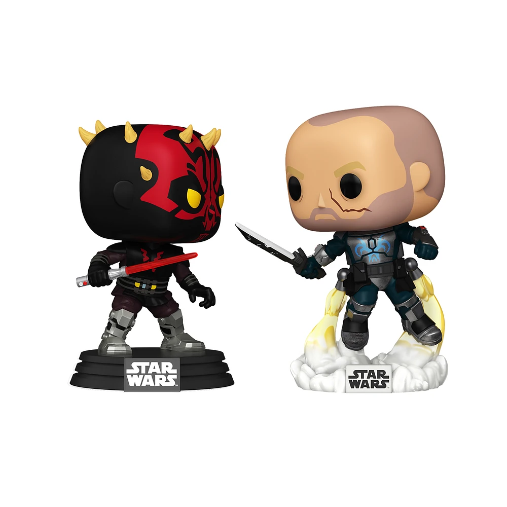 Funko POP! Star Wars: Clone Wars Darth Maul vs Pre Vizsla 2-Pack