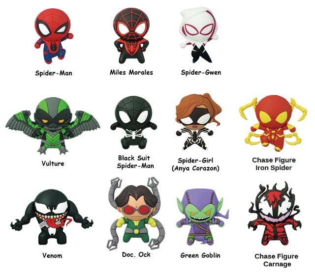Monogram Marvel Classic Spider-Man 3D Foam Key Ring Blind Bag at ...