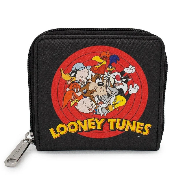 Buckle-Down Looney Tunes Bullseye Logo Vegan Leather Wallet | The