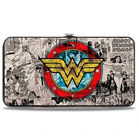 Buckle-Down DC Comics Bombshells Zip Around Wallet - Vegan Leather, Wrist Strap, Fits Large Phones