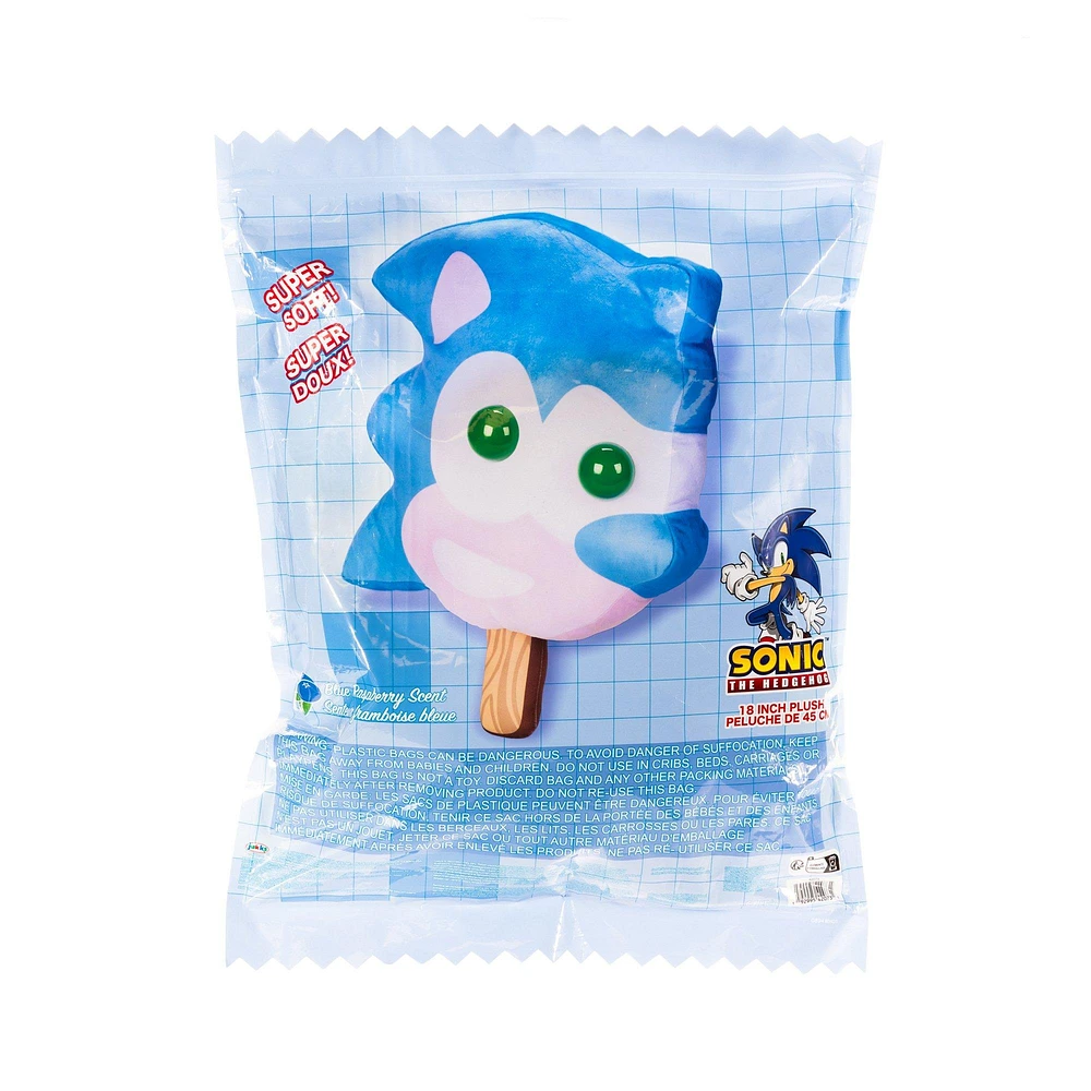 Jakks Pacific Sonic the Hedgehog Sonic Ice Cream Bar 18-in Plush