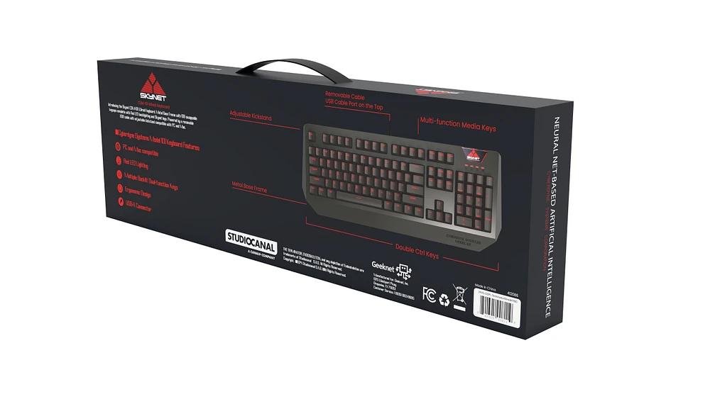 GameStop Terminator 40th Anniversary SKYNET LED Keyboard GameStop