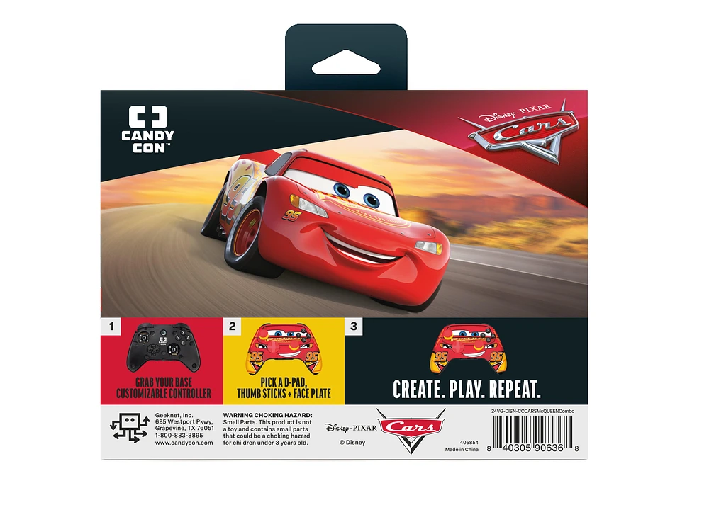 CANDY CON x Disney Combo Pack Controller Kit Lightning McQueen
