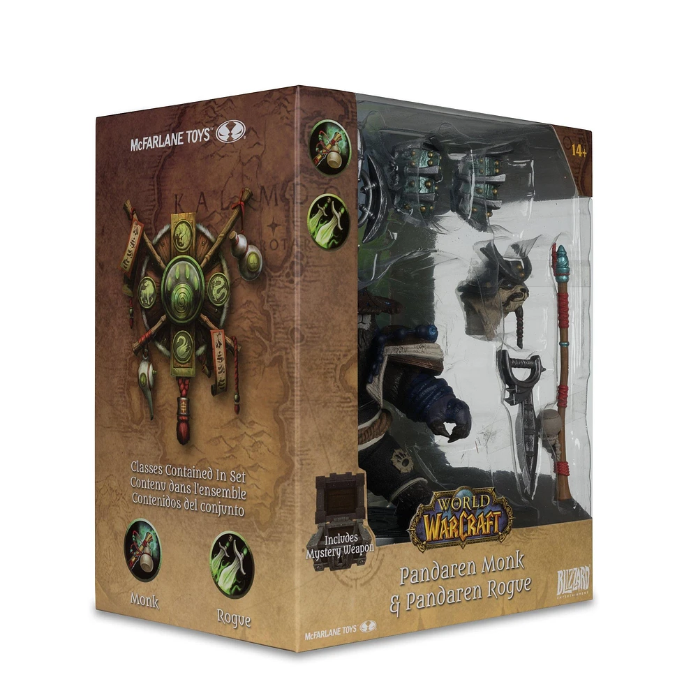 McFarlane Toys World of Warcraft Pandaren Monk and Pandaren Rogue