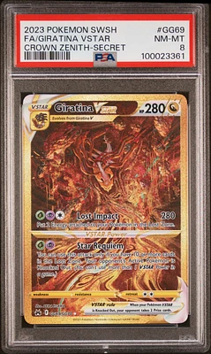 GameStop 2023 Pokemon Sword And Shield Crown Zenith Gg69 Full Art