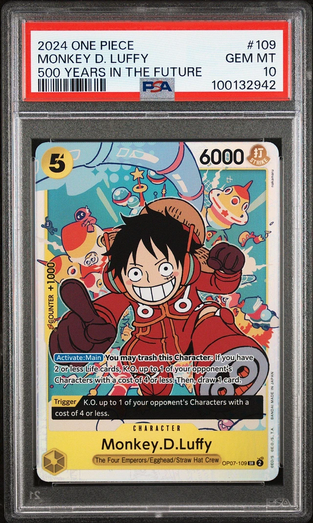 2024 ONE PIECE JP シリアル　モンキー・D・ルフィ #109 OP07-109 モンキー・D・ルフィ SR【シリアルナンバー入りルフィ