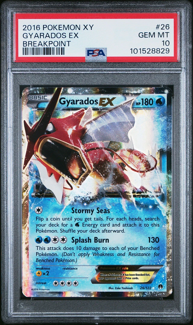GameStop 2016 Pokemon Xy Breakpoint Gyarados Ex PSA