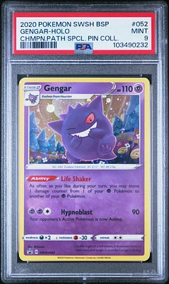 GameStop 2020 Pokemon Swsh Black Star Promo 052 Gengar-holo