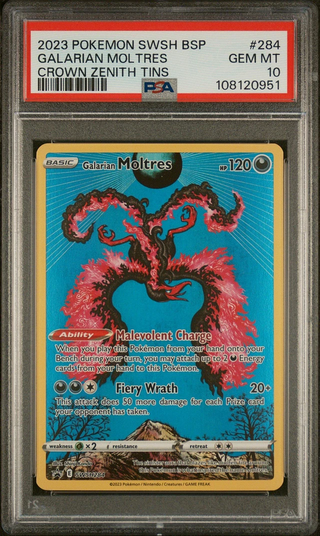 GameStop 2023 Pokemon Swsh Black Star Promo 284 Galarian