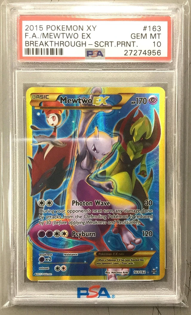 GameStop 2015 Pokemon Xy Breakthrough Full Art/mewtwo Ex