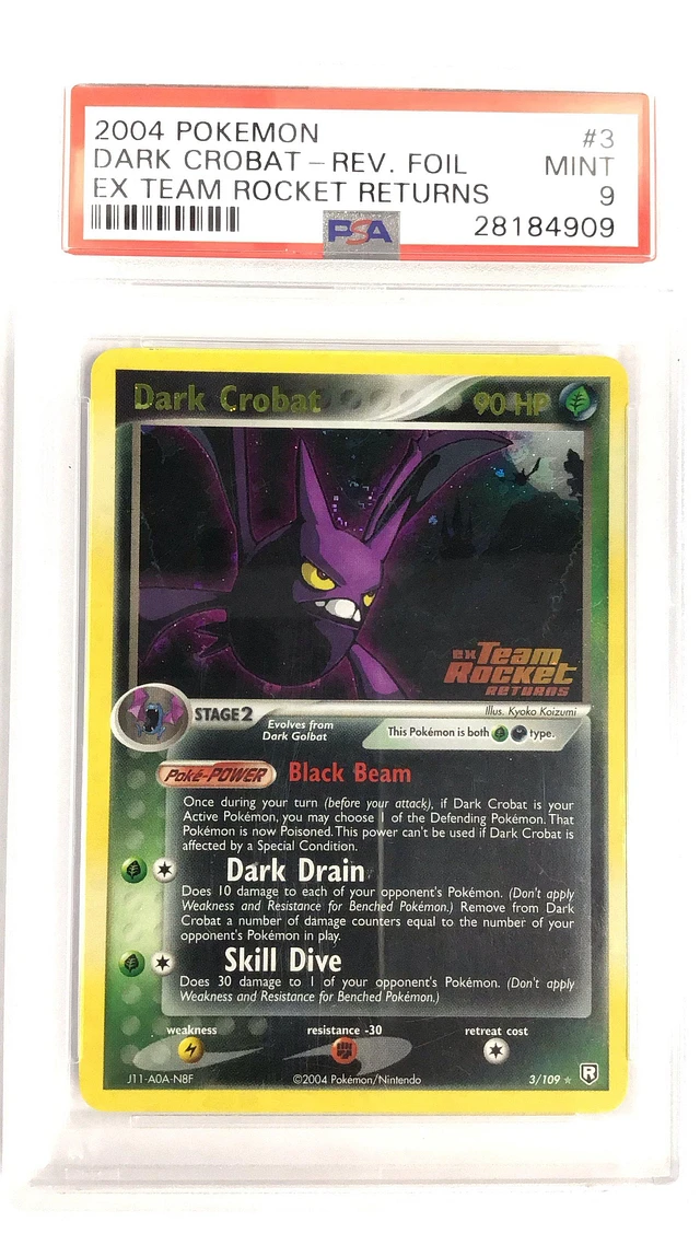 GameStop 2004 Pokemon Ex Team Rocket Returns 9 Dark Slowking
