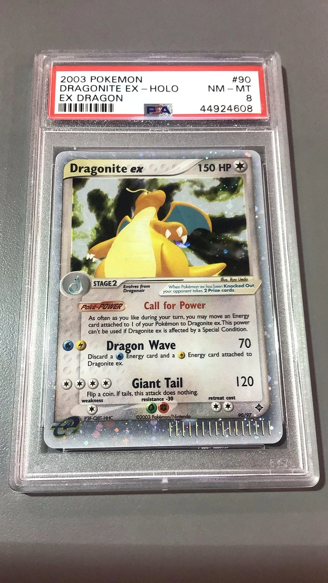 2003 POKÉMON EX MUK EX hot HOLO DRAGON PSA 8