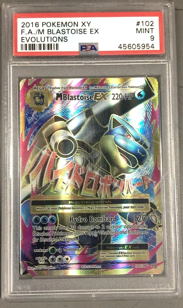 GameStop 2016 Pokemon Xy Evolutions 102 Full Art/m Blastoise Ex