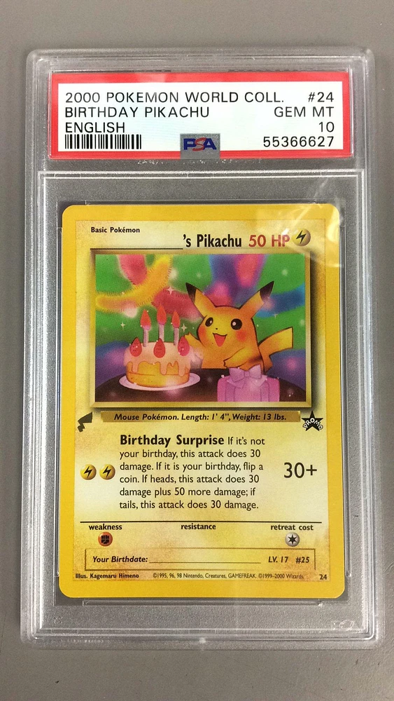 2000 World Jungle Pikachu Chinese PSA 8