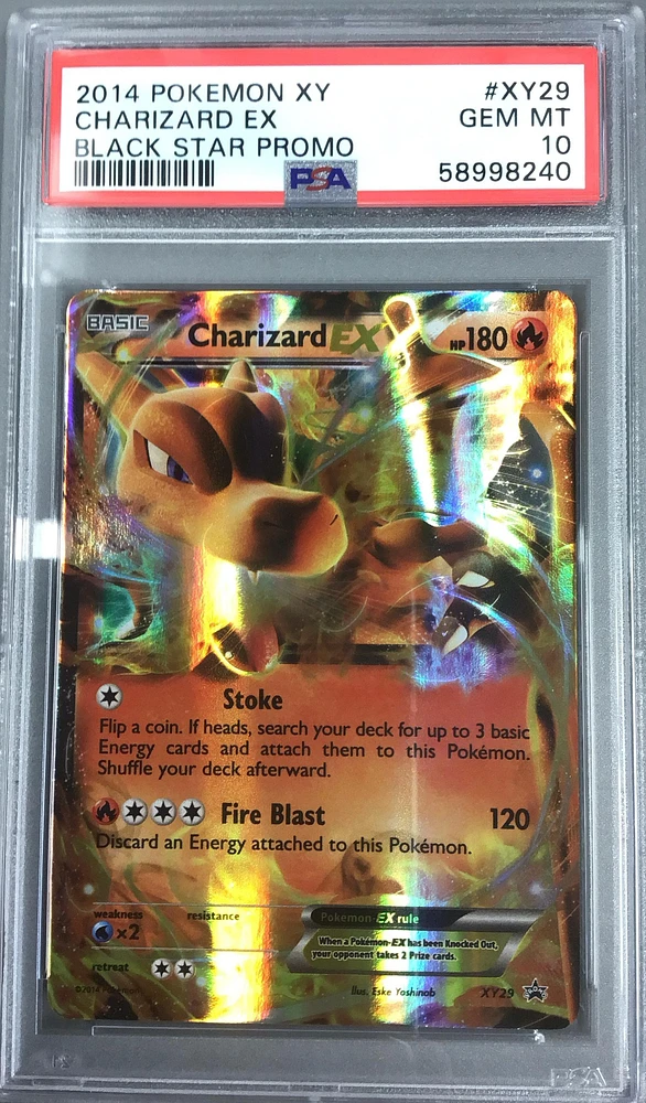 PSA 10 Pokémon Charizard offers XY29 2014 Blac Star Promo