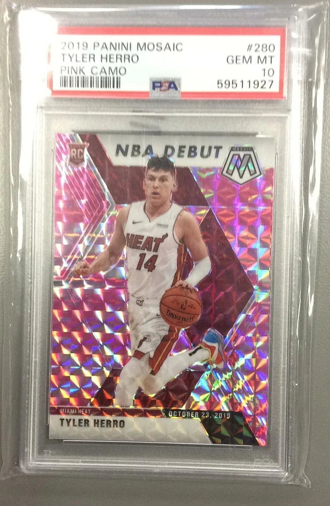 最新のデザイン GameStop 10 PSA Camo Pink Herro Tyler 280 Mosaic Panini 2019 その他