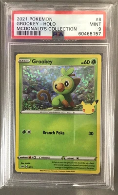 Pokemon 2021 McDonald's top Promo Pikachu HOLO 25/25 PSA 9 MINT 25 Anniversary