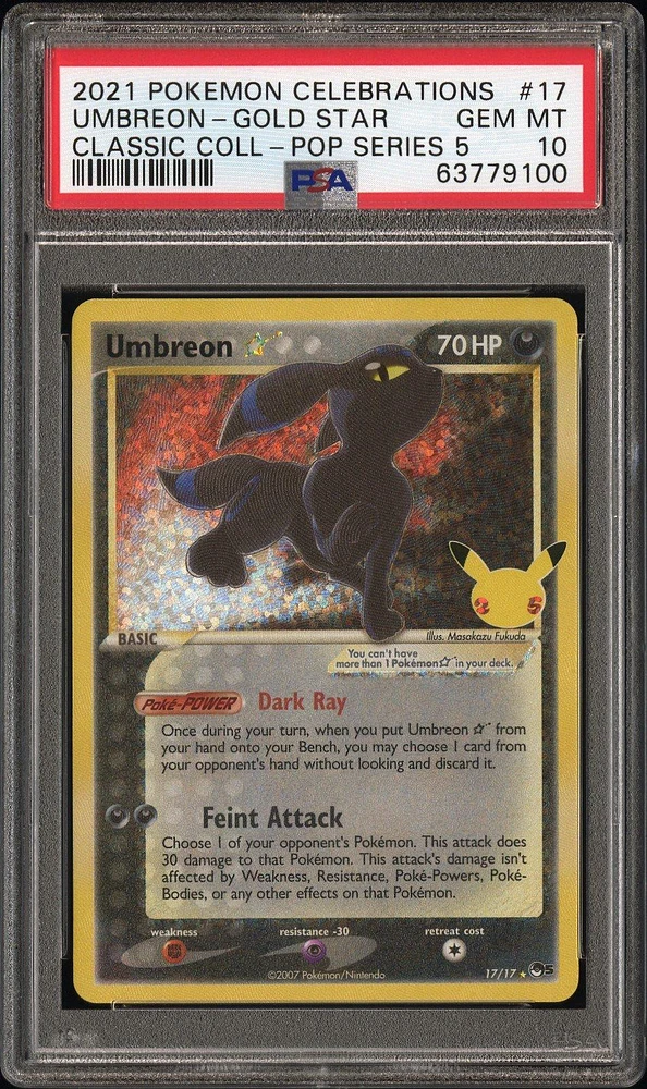 Deals Umbreon Gold star Celebrations