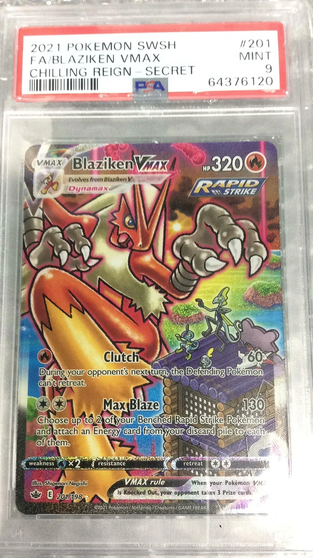 2021 ファイヤーリザードン VMAX GEM MT GameStop 2021 Pokemon Sword & Shield Chilling Reign 201 Fa