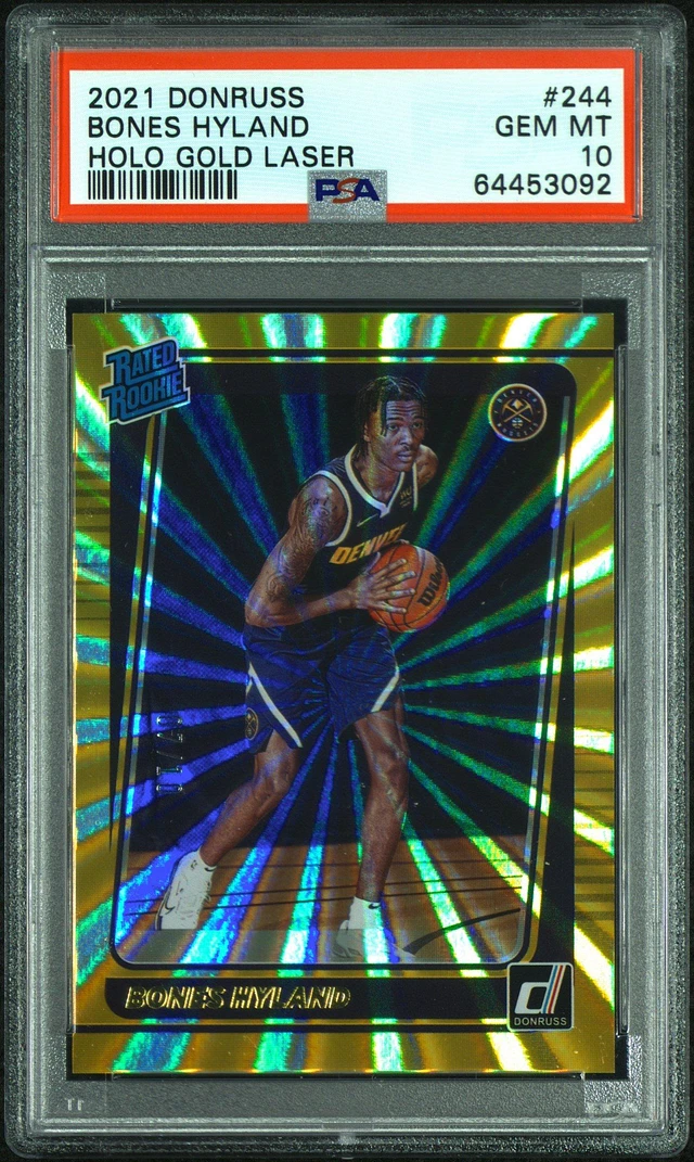 2021 Scottie Barnes online Donruss Holo Orange Laser PSA 10