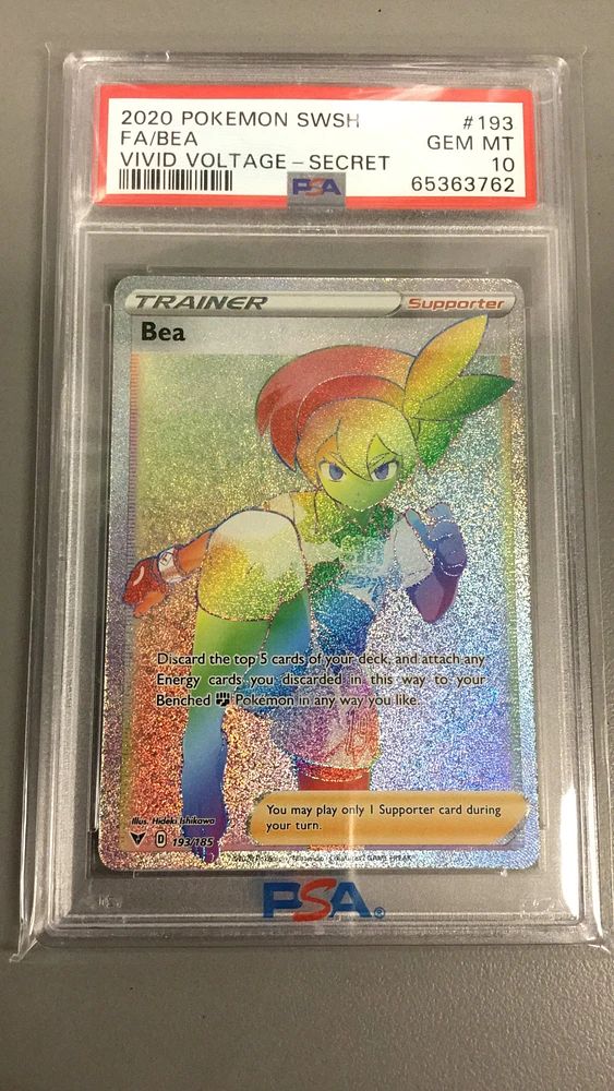 POKEMON PSA 10 GEM MINT 2020 SWSH Vivid Voltage BEA 193/185 Secret hot RARE