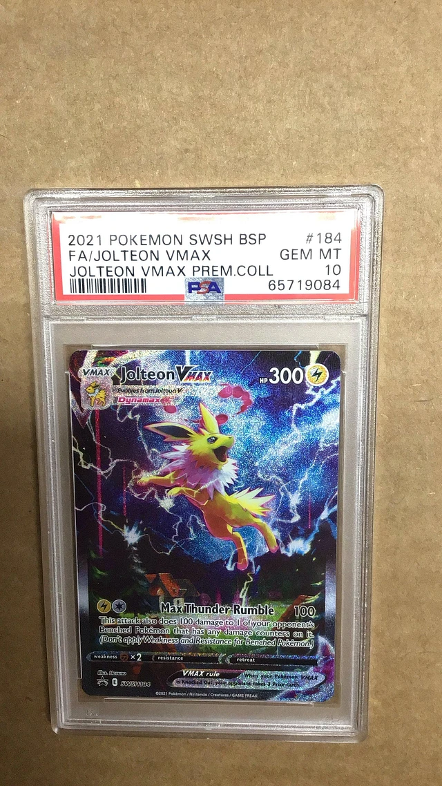 GameStop 2021 Pokemon Swsh Black Star Promo 184 Full Art/jolteon