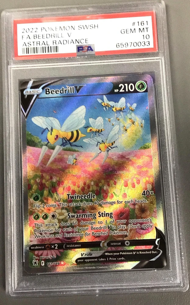 PSA 9, 2022 POKEMON buy SWSH FA/GALARIAN MOLTRES V ASTRAL RADIANCE