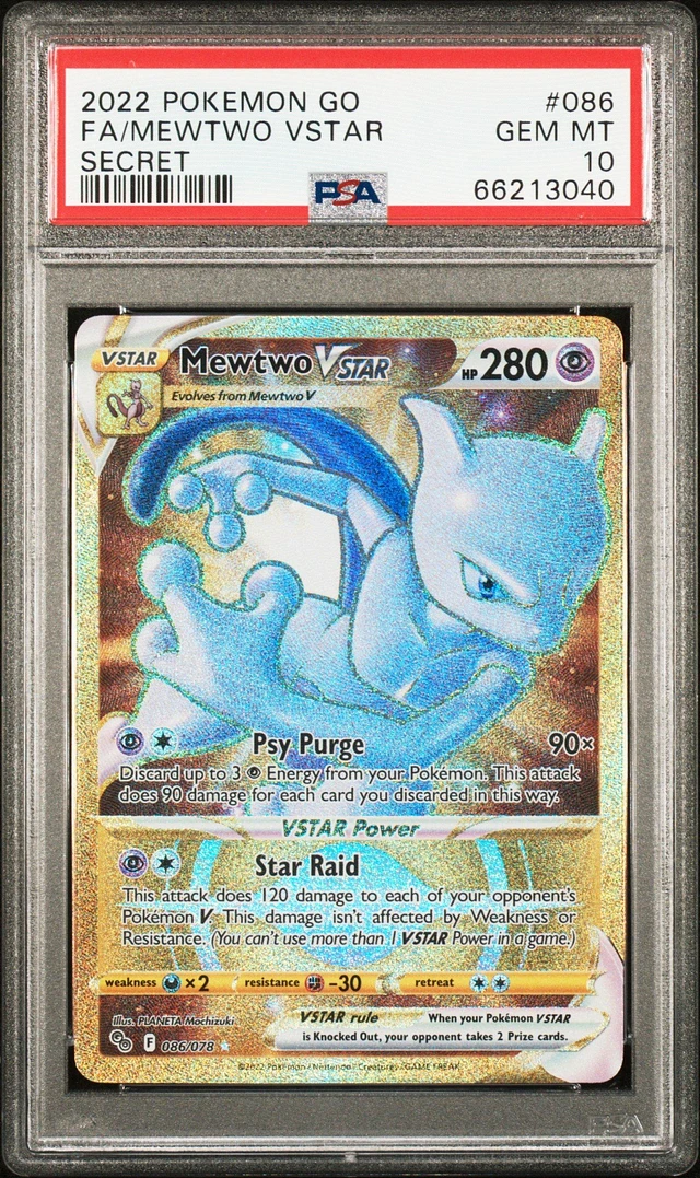 GameStop 2022 Pokemon Go Japanese 091 Fa/mewtwo Vstar PSA 10