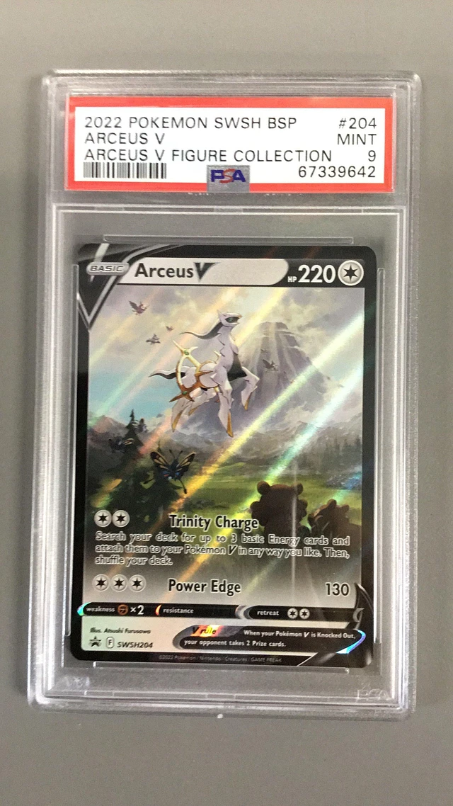 PSA 9 2022 POKEMON SWSH BSP ARCEUS V ARCEUS V FIGURE COLLECTION. buy