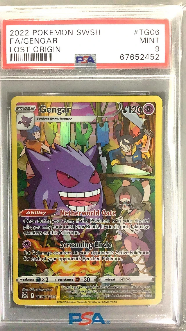 Shops Psa 10 2022 Pokemon Sword and Shield Lost Origin TG06 Full Art/Gengar