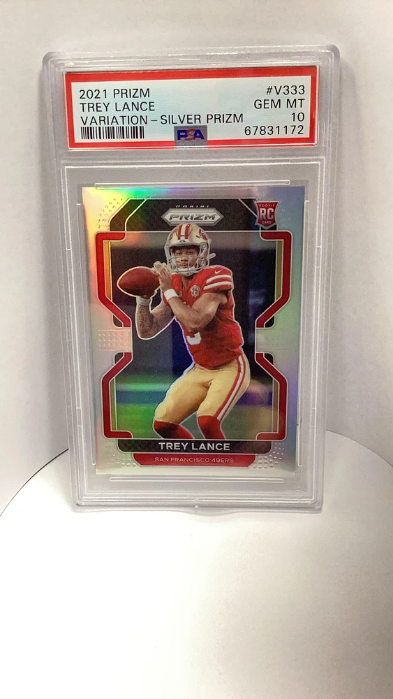 Factory 2021 Panini Prizm NFL - Trey Lance RC V-333 - Silver Prizm VARIATION