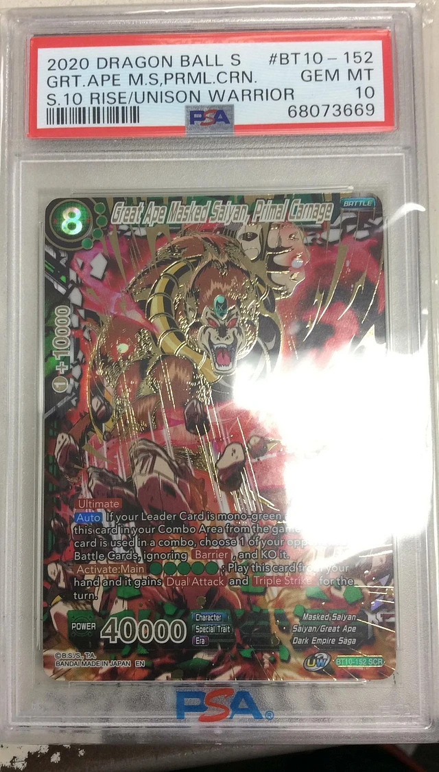 PSA 10 SCR great ape cheapest masked saiyan