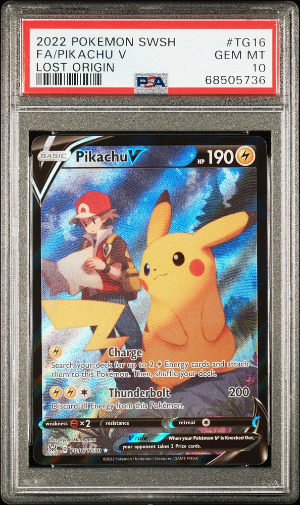 Lost origin newest full art pikachu psa 10