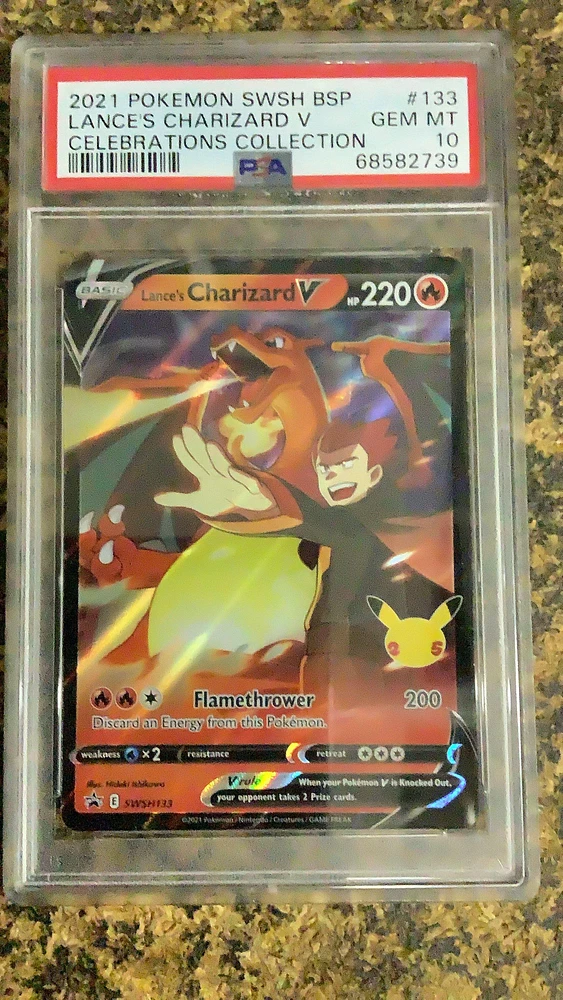 Lance's Charizard deals V Pokemon Celebrations PSA 10