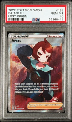 PSA hotsell 10 Lost Origin Full art Nessa pokemon card