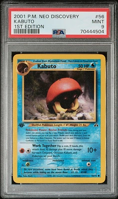 PSA 9 2001 hotsell p.mjap VS BRocks Kabutops 1st Edition