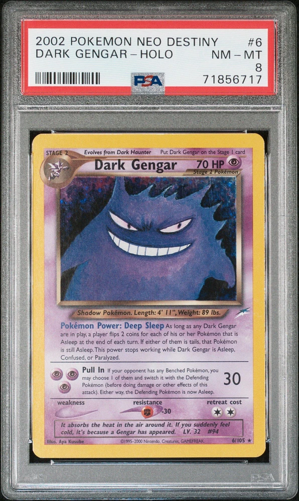 わるいゲンガー Dark Gengar-Holo PSA8